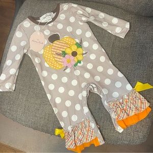 Marie Nicole Pumpkin romper